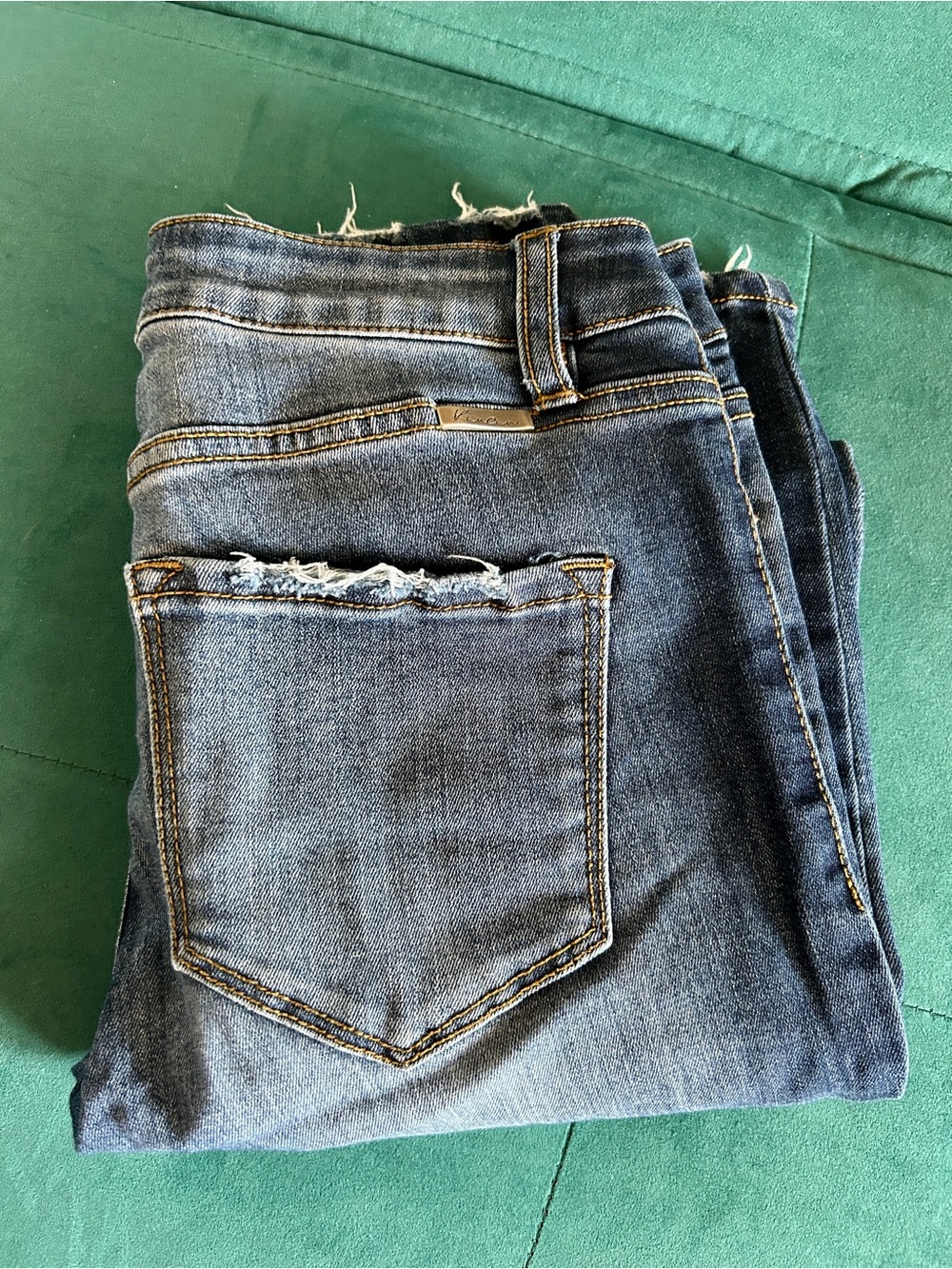 KanCan Button-Fly Dark Blue Skinny Jeans